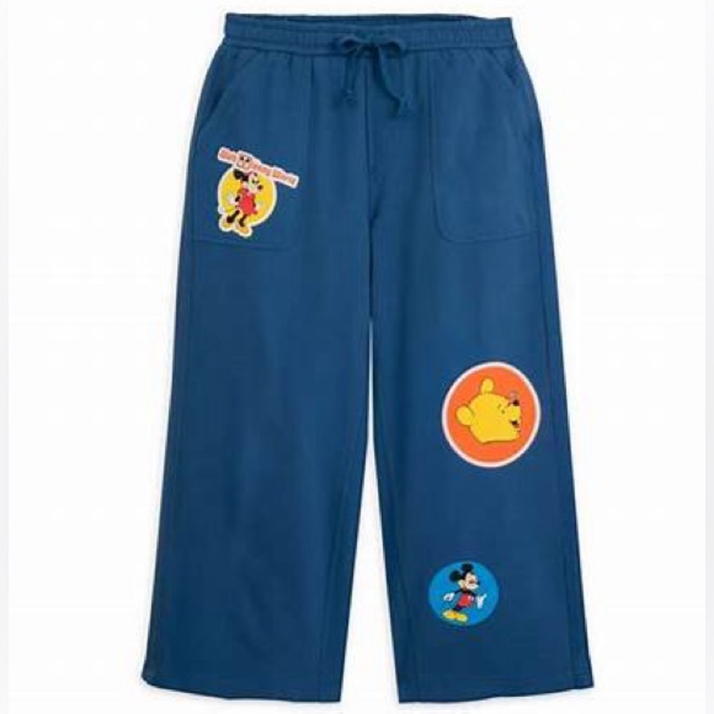 Walt Disney World Retro “Stickers” Sweat Pants 50th Anniversary Exclusive Size S